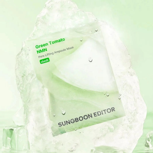 Sungboon Editor Green Tomato NMN Pore Lifting Ampoule Mask Box 10pcs