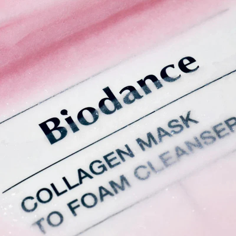 Biodance Collagen Mask to Foam Cleanser