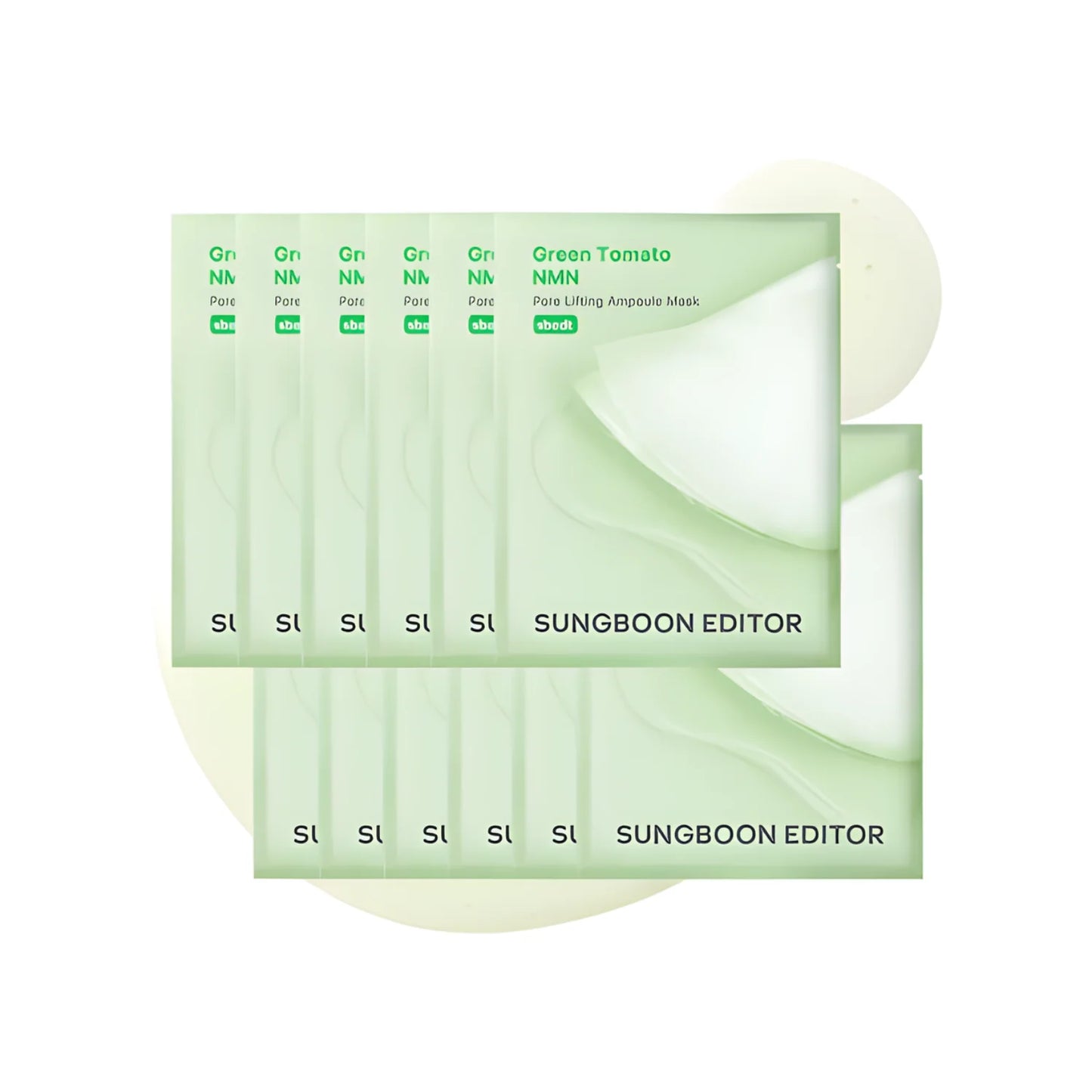 Sungboon Editor Green Tomato NMN Pore Lifting Ampoule Mask Box 10pcs