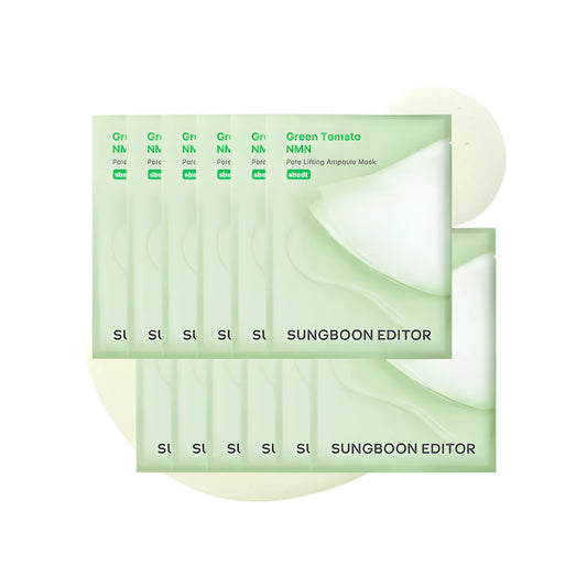 Sungboon Editor Green Tomato NMN Pore Lifting Ampoule Mask Box 10pcs
