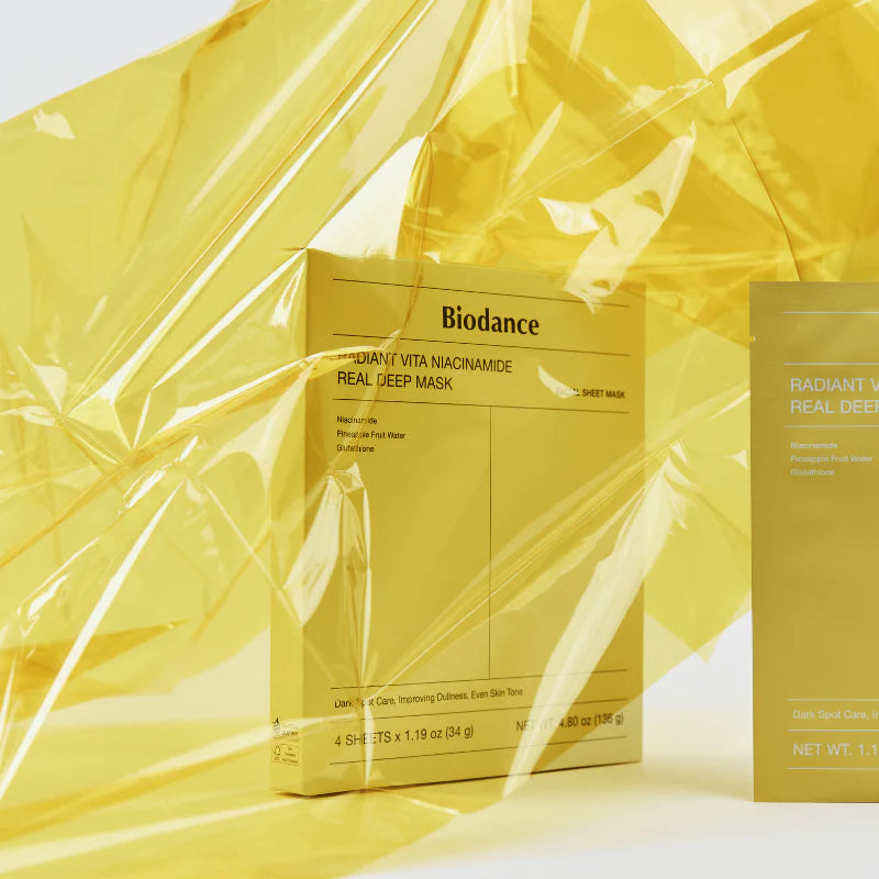 Biodance Radiant Vita Niacinamide Real Deep Mask Bundle (4pcs)